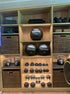 Gym bespoke wicker baskets in dark brown